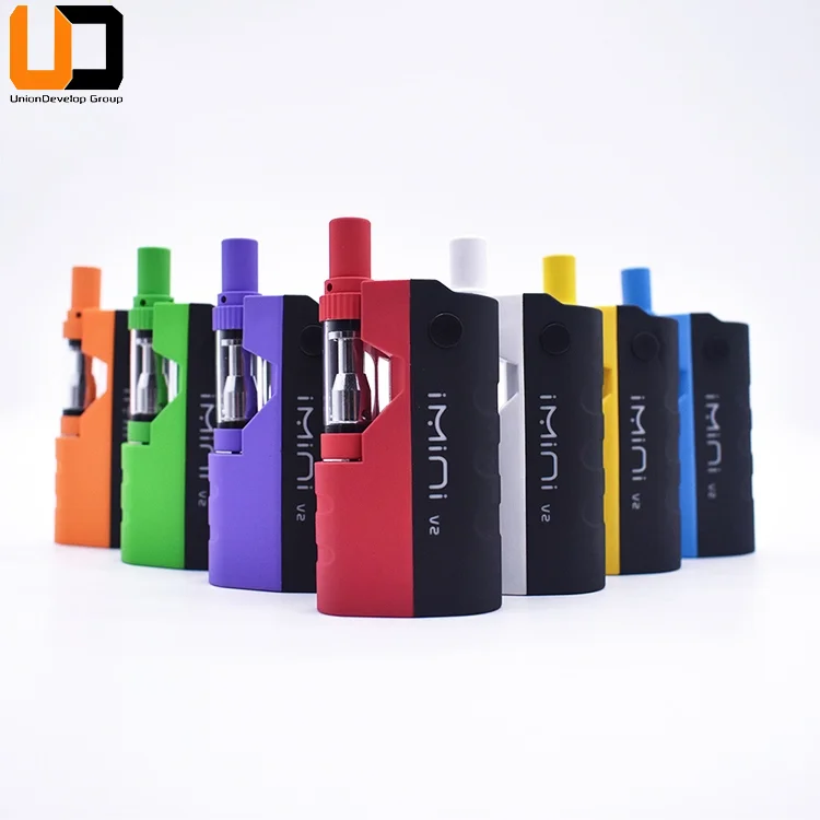 Mini Vape Mod 510 Thread Small Ceramic Glass Cartridge 500mAh Battery Preheat Rechargeable CBD Vape V1 Imini Mod