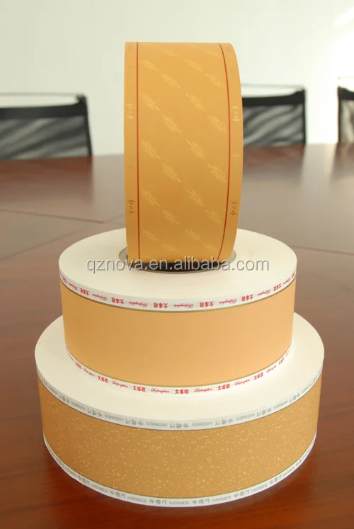 cigarette packing yellow cork tipping paper