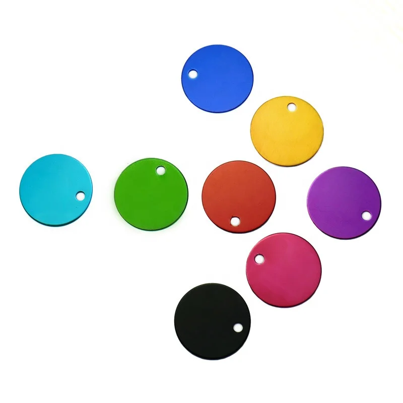 Pet ID Tags Round ID Tags Pet Charms Pendants Blank Dog Cat Pet T Name Charms Metal