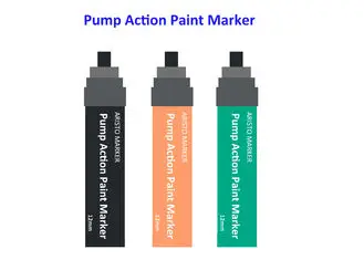12mm Pump Action PP Paint Art Marker Pen