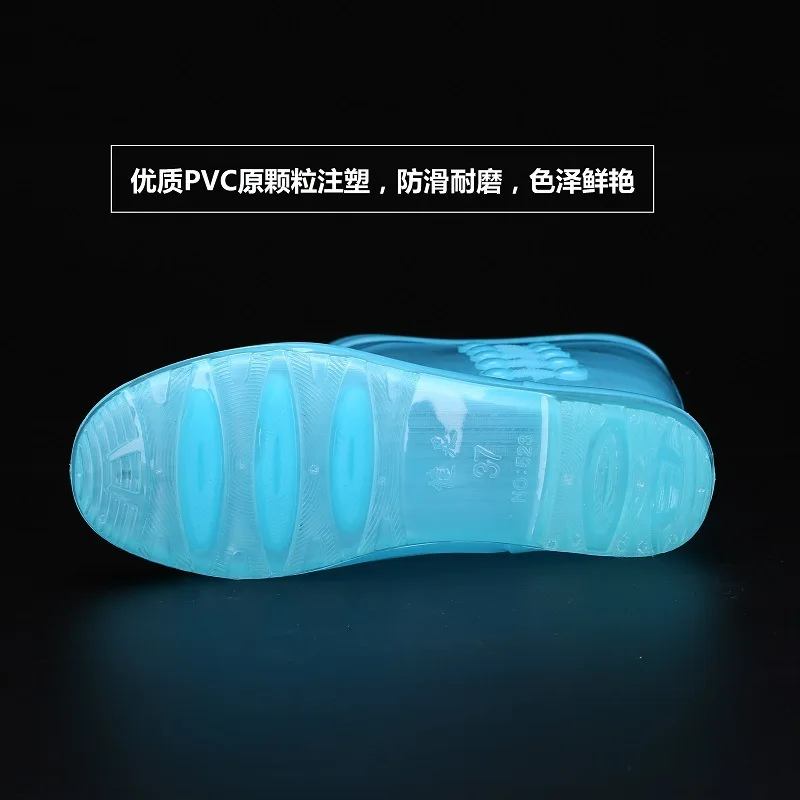 Women Candy Color Rain Boots England Light knee High Rain Boots Women