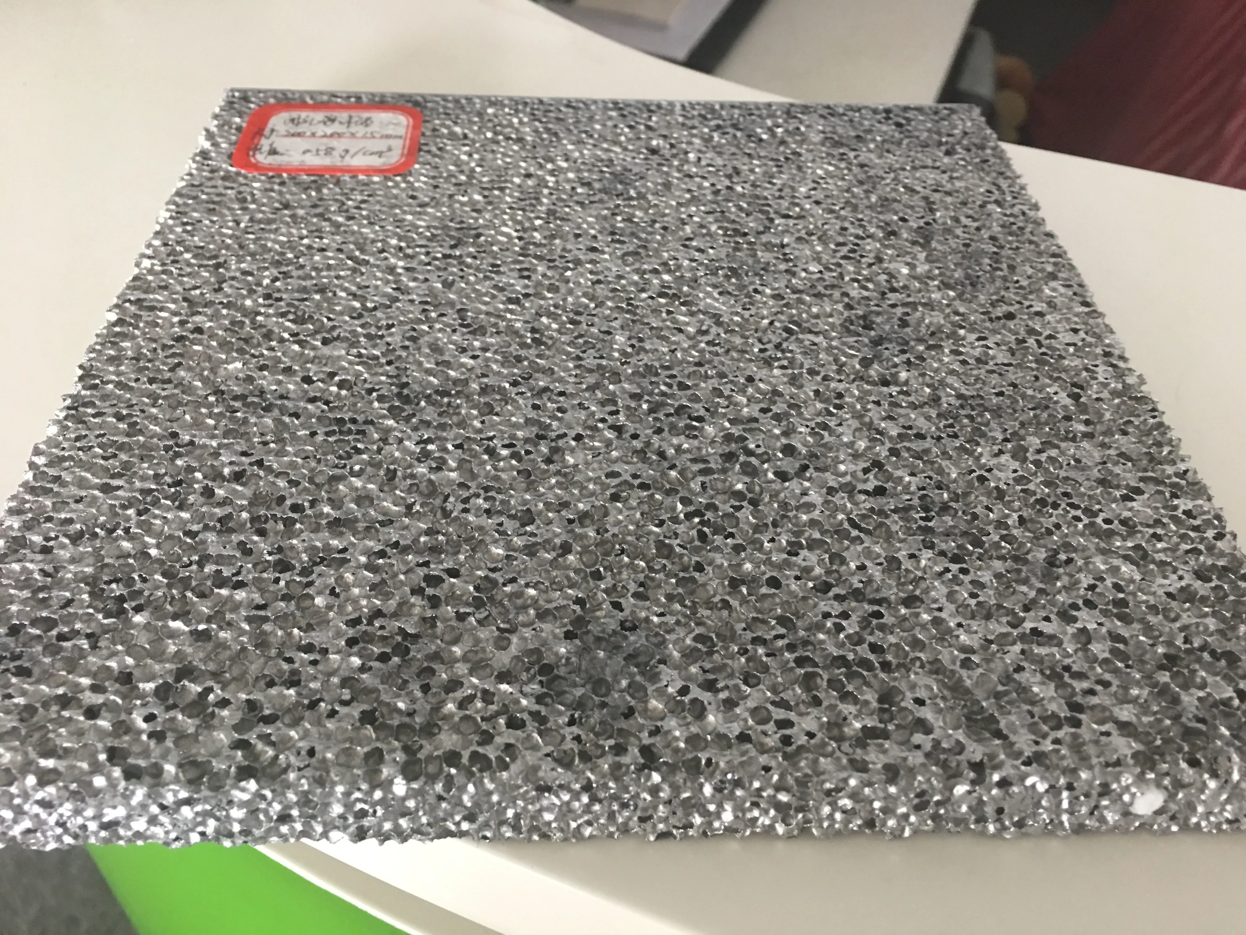 
Closed cell aluminum foam panels for construction curtain wall 