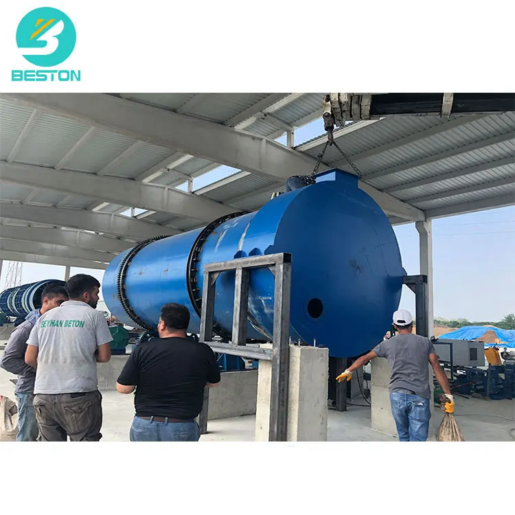 Beston BST-10 1-2T/H Sawdust Carbonization Furnace to Charcoal carbonization machine