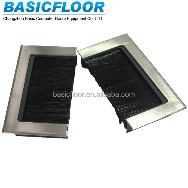 
Gold supplier China operating room flooring brush grommet access floor 