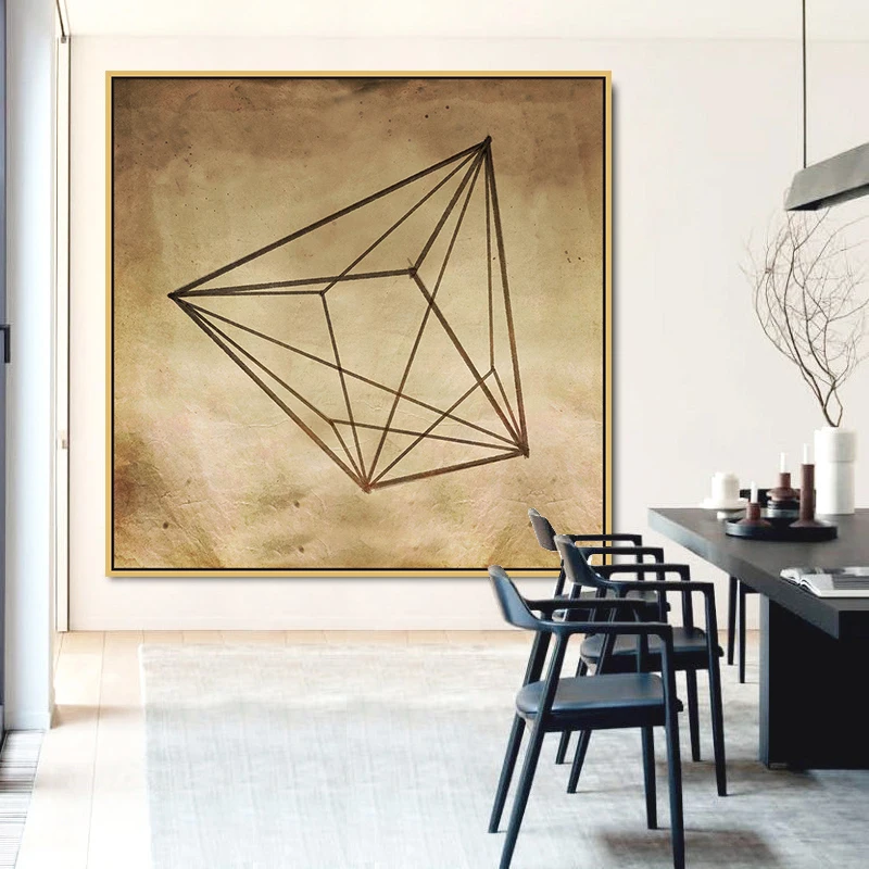 
Abstract Canvas Painting Posters Design Wall Art Pictures for Hotels 