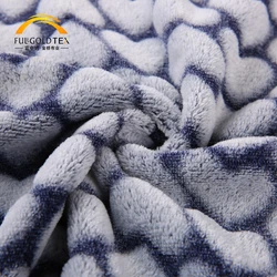 High quality comfortable thick jacquard printed knitted flannel fleece blanket fabric