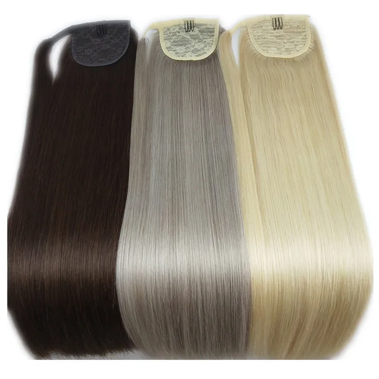 2021 new arrival high quality 100g one sets human hair ponytail extensions