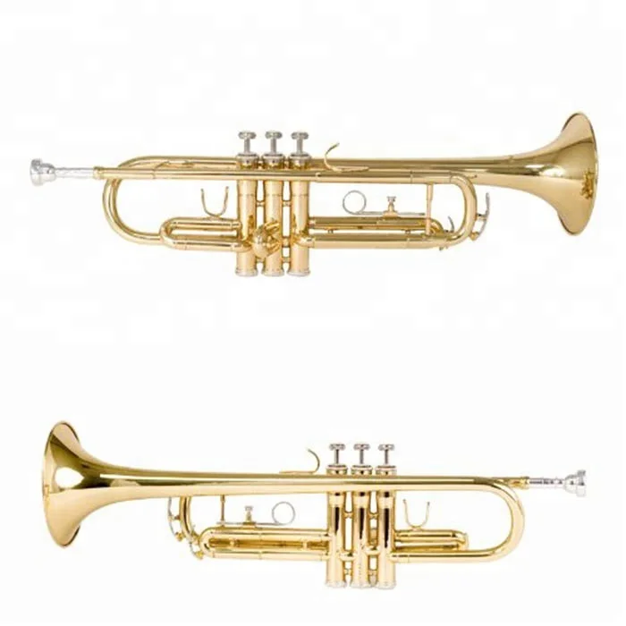 
Big Manufacturer Quality Wholesale Price Gold Lacquer Brass Bb Trumpet 