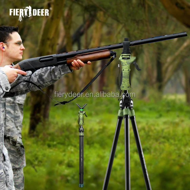 
FieryDeer DX-004 hunting equipment Adjustable retractable accessories Hunting Tripod/Shooting stick/Camera Tripod 