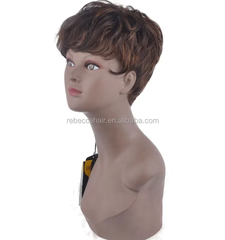 Rebecca Popular Cheap Short High Quality Human Hair Wig For Women in stock