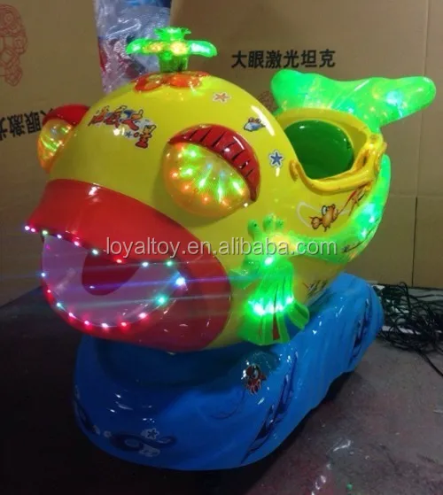 2021 coin operated kiddie ride, fish amusement ride, commercial grade amusement equipment