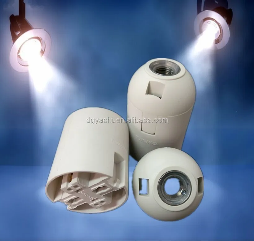 VDE e27 plastic lamp base for chandelier light socket bulb holder fittings