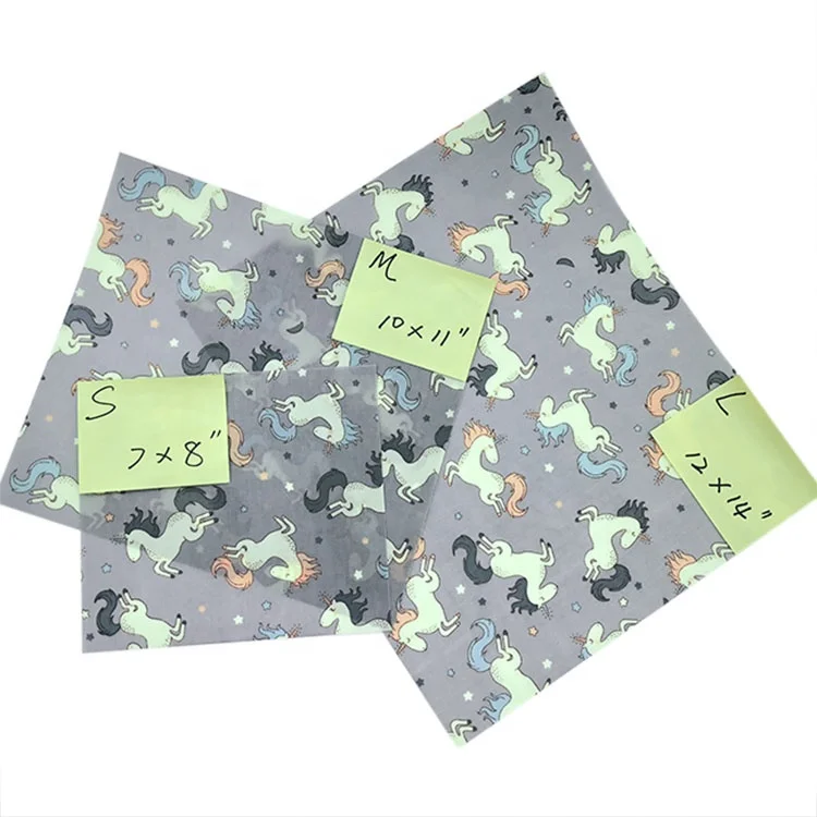 
Food Grade Food Safety Custom Natural Organic Fabric Reusable Storage Beeswax Food Wraps 