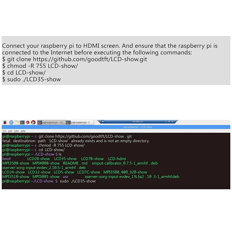 Capacitive 3.5 inch LCD Touch Screen for Raspberry pi 3 Model b+