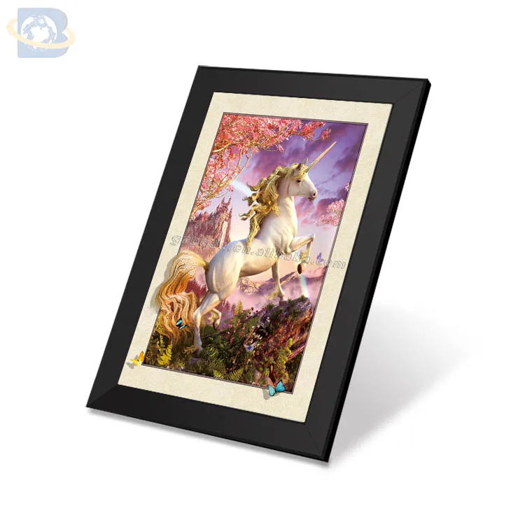 
china art deco unicorn painting,art 3d unicorn picture wall 