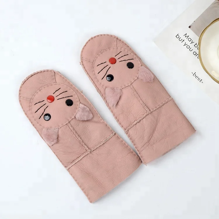 
Fashion accessories fashion lovely sheepskin glove lady sheepskin gloves sheepskin shearling gloves mittens children 
