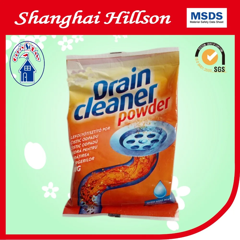 High effect drain cleaner powder