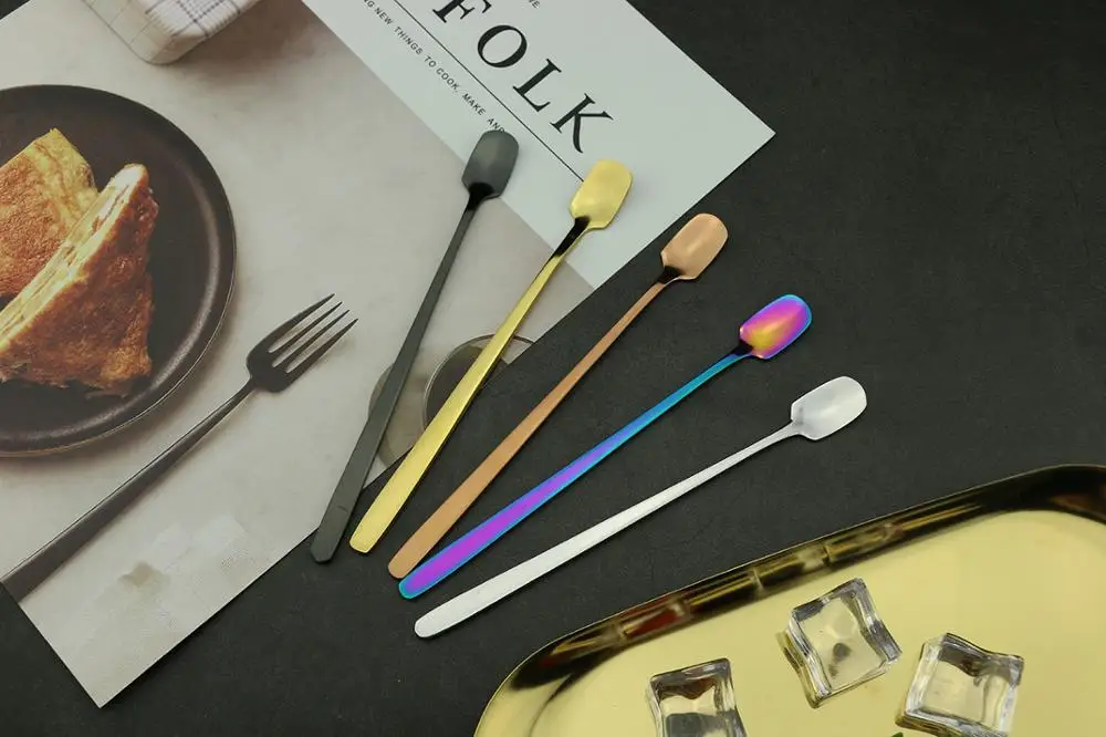 
Amazon Top Seller 2019 Eco Friendly Tea Spoon Stainless Steel Spoon Coffee Spoon Gold Rose Gold 
