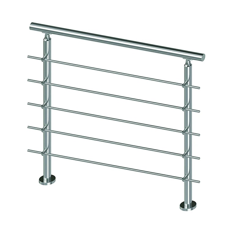 Stainless steel handrail iron grill design for veranda or composite fence panels