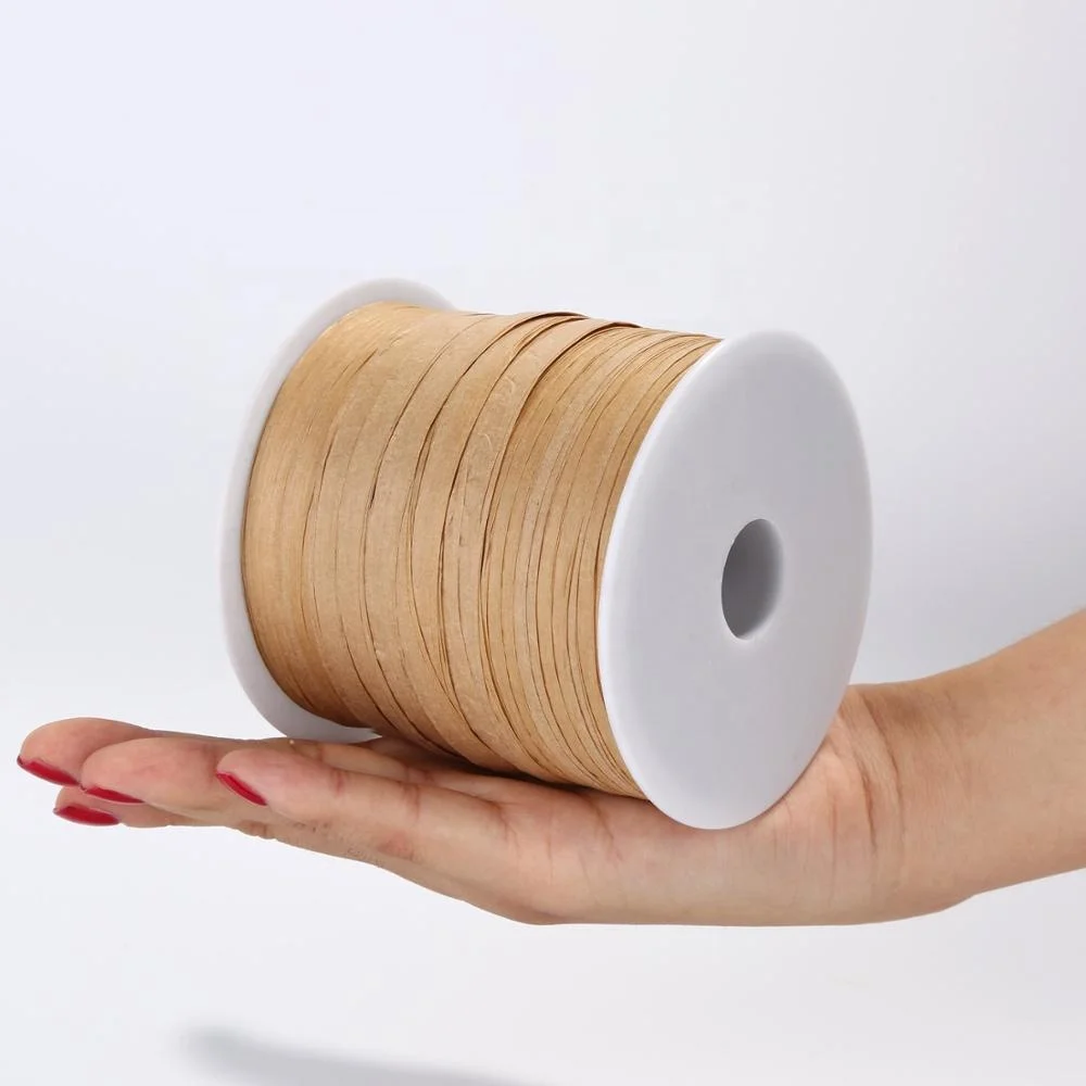 Wholesale sale high quality Rayon Raffia Material  ribbon packing paper custom ribbon