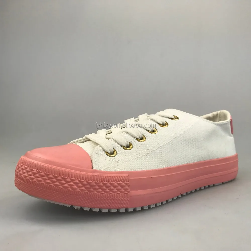 new design low price rubber men and women custom canvas casual shoe