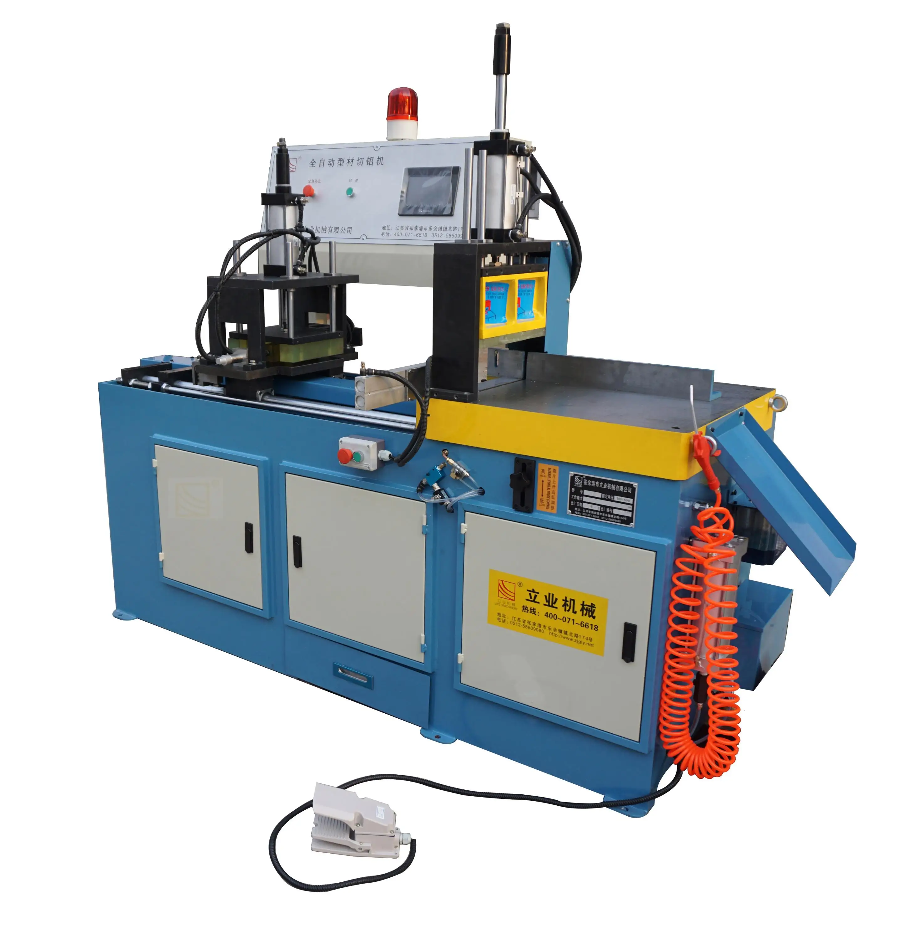CNC Automatic single head cutting saw aluminum window machine