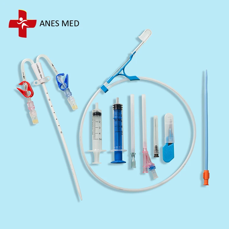 
Disposable Dialysis Catheter Double Lumen Hemodialysis Catheter Kits 