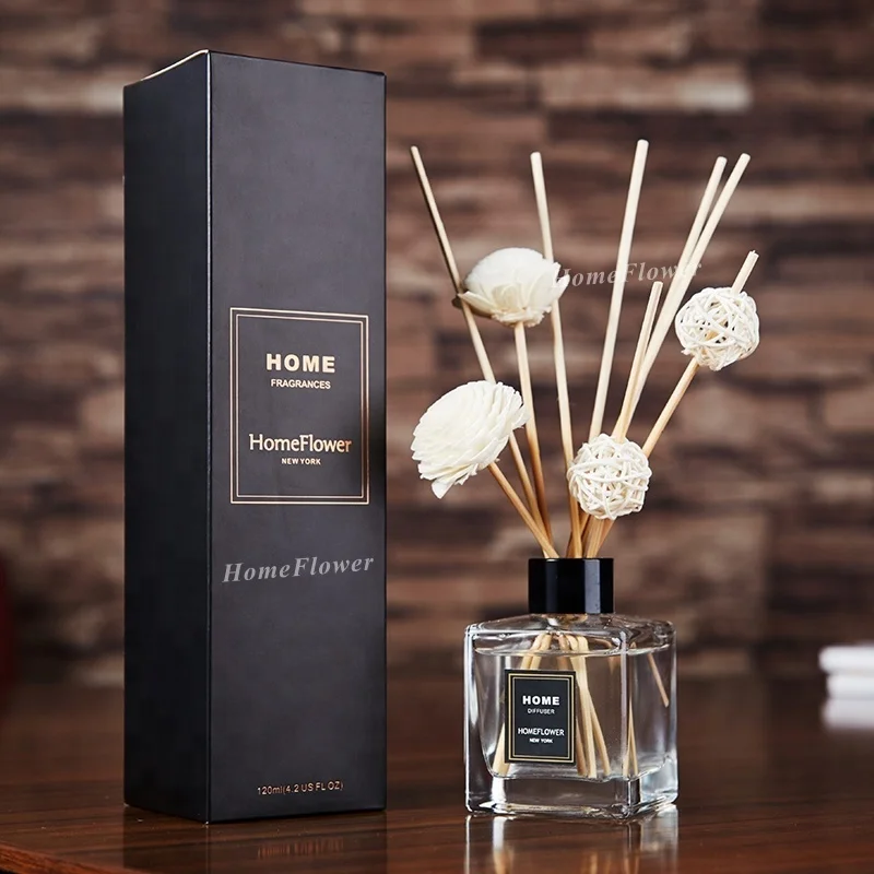 150 мл натуральные палочки, декоративная стеклянная бутылка, тростник диффузор