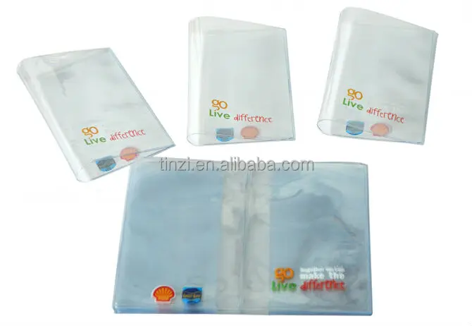 PVC Clear Transparent Travel Plastic Document Holder Passport  Cover