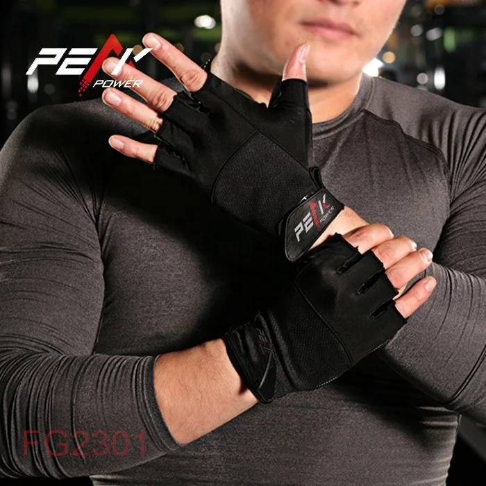 Best Quality Half-finger custom Logo Sports Hand Glove Anti-Slip Weightlifting Fitness Gloves