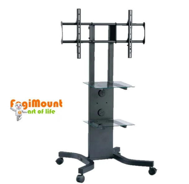 
Mobile Movable LCD TV Stand Universal Plasma TV Stands with Castors & Tray for 32~50