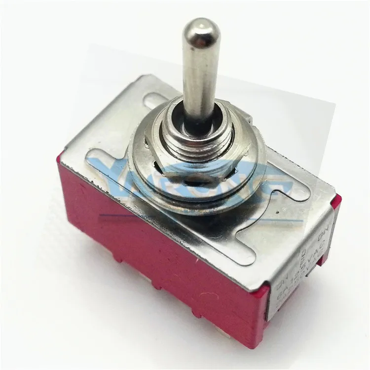MTS-403 6MM 4PDT Latching Miniature Toggle Switch ON OFF ON 12Pin