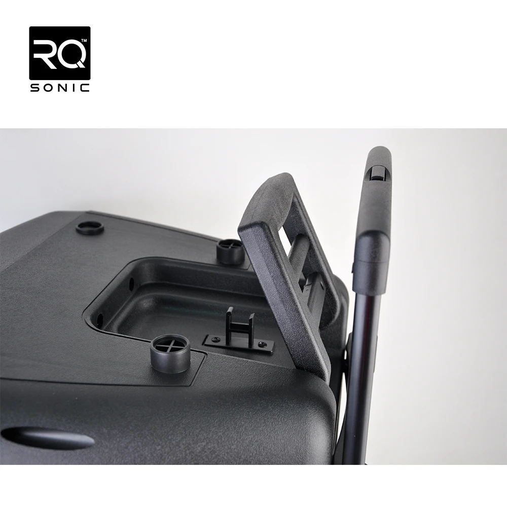 RQSONIC PMD15AMFQ-V2BP-BT 15' Portable Audio Speaker with FM Radio Powered Speaker