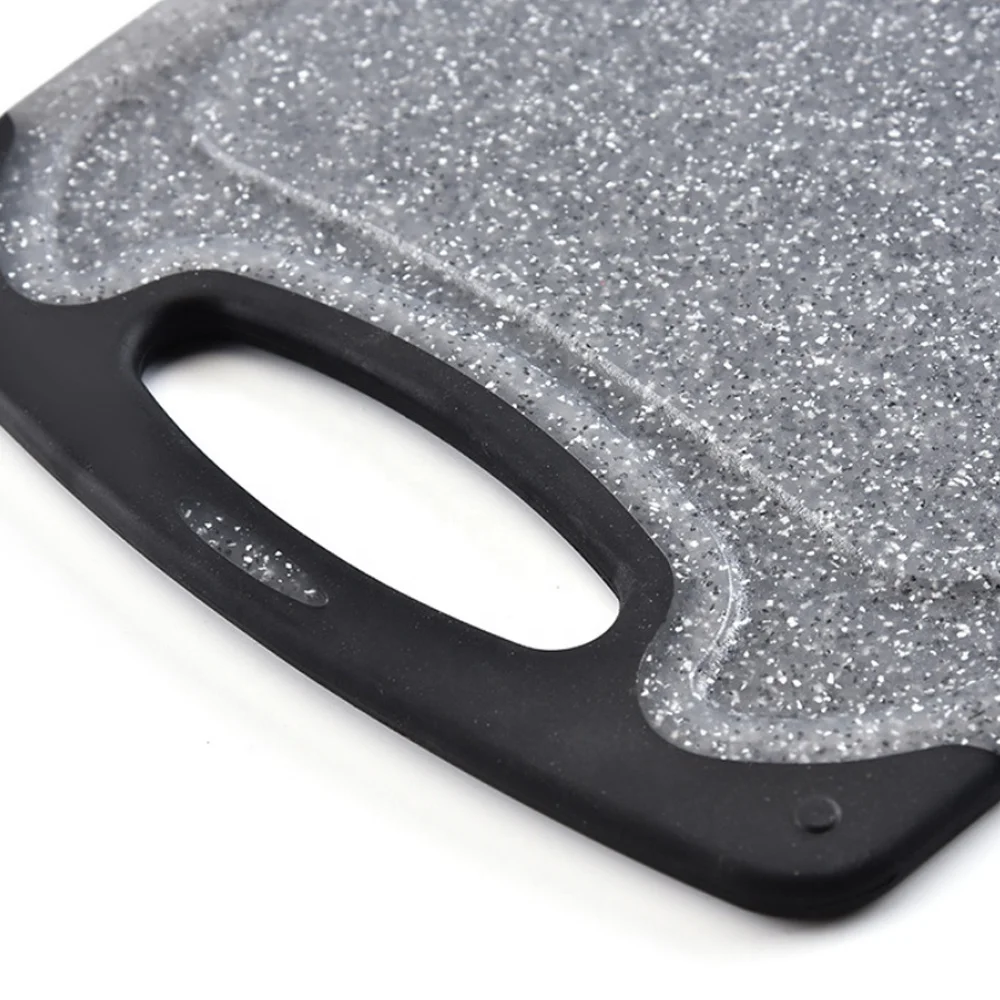 Dishwasher Safe BPA Free 3 Pieces Set Plastic Chopping Board Set with Juice Groove Appearance Kitchen Marble Cutting Board