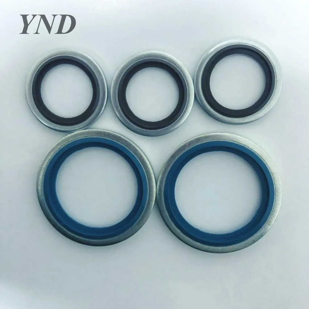Spot supply self-centering metric British bonded sealing hydraulic pipe adhesive gasket