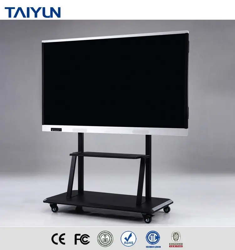 Multi Touch 4K HD Screen Smart teaching mobile interactive whiteboard