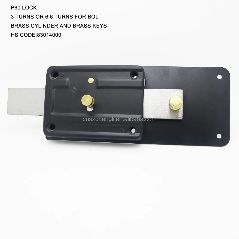 P60 6 turns type smart door lock self locking door lock