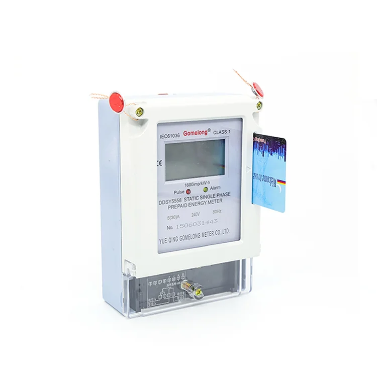 Инфракрасный предоплаченный измеритель электричества DDSY5558 Rs485 Modbus однофазный электрической карты Ic
