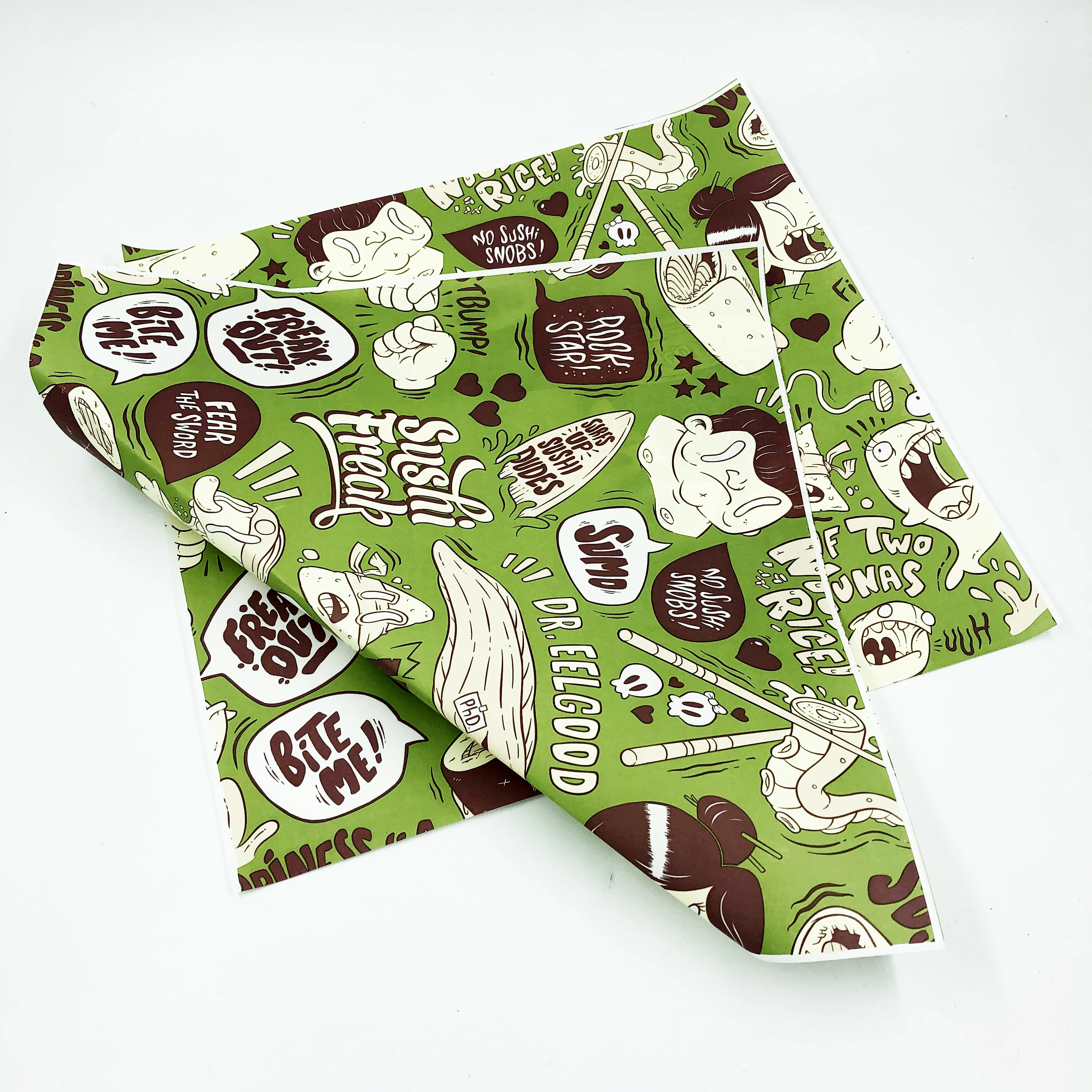 
custom printing burrito wrap paper 