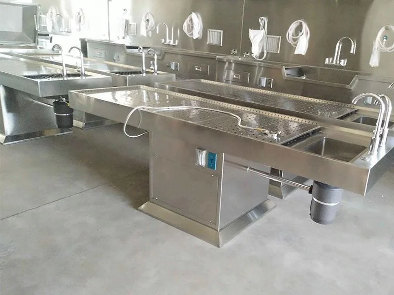 THR-107 funeral products  Hospital Stainless Steel Electric Embalming Table