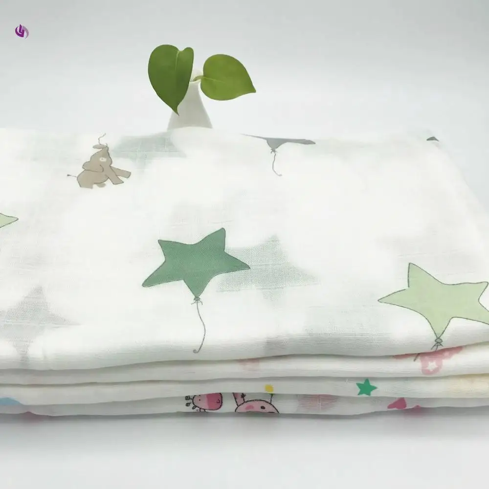 
Wholesale baby cotton bamboo muslin gauze fabrics for blanket cloths 