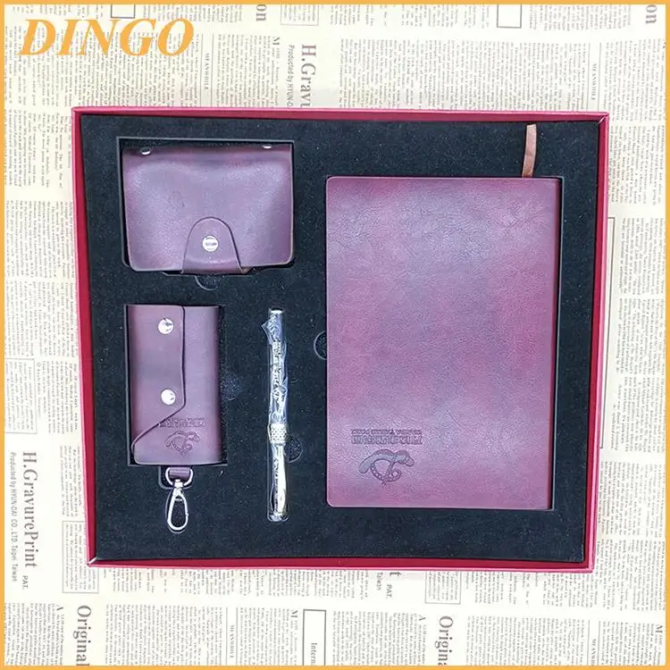 Индивидуальный подарочный набор для ноутбука, рекламный кейс для ручек и карт, ПУ, брелок, подарочный набор