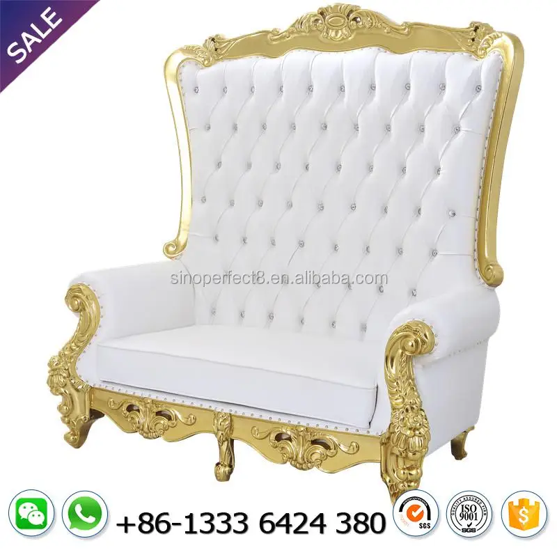 White queen king throne pedicure chair for wedding event