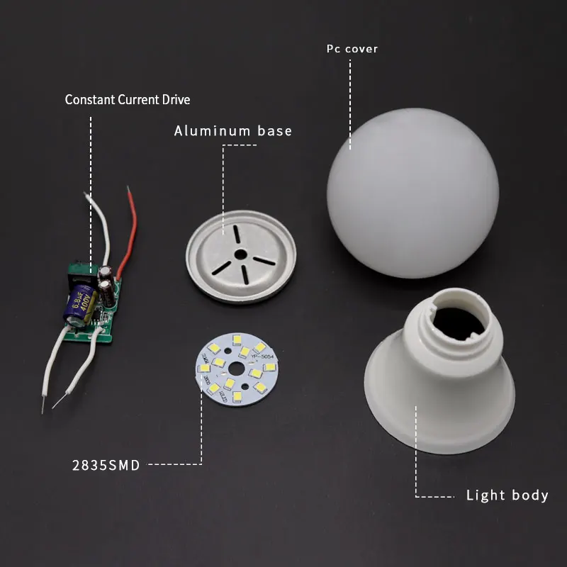 OEM ODM guangzhou best price high power 18w saa skd led light bulb housing parts