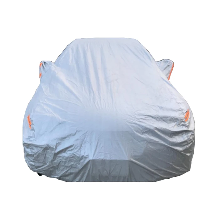 Chinese manufacturer 190T waterproof car cover SUV  outdoor parking cover tent silver car cover