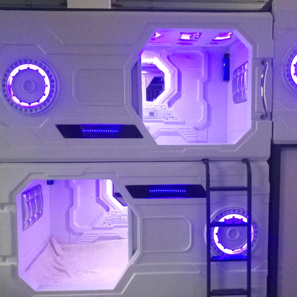 
Comfortable capsule sleep box container house smart capsule bunk cabin modern furniture sets 