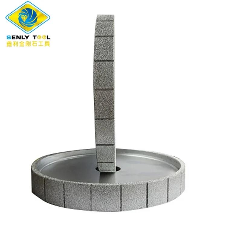 Diamond Bond Router Bits Brazed Profiling Wheel Cutter Chamfer Customsized Segmented Vacuum Grinding for Both