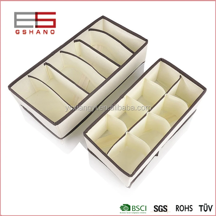 4 набора, складные разделители для нижнего белья, картонные коробки для хранения, органайзеры для ящиков шкафов