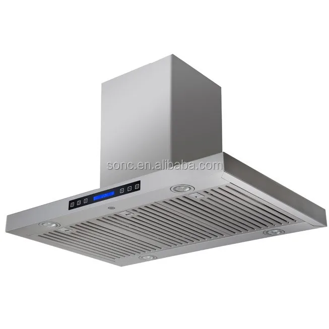 Island Mounted stainless steel Range Hood