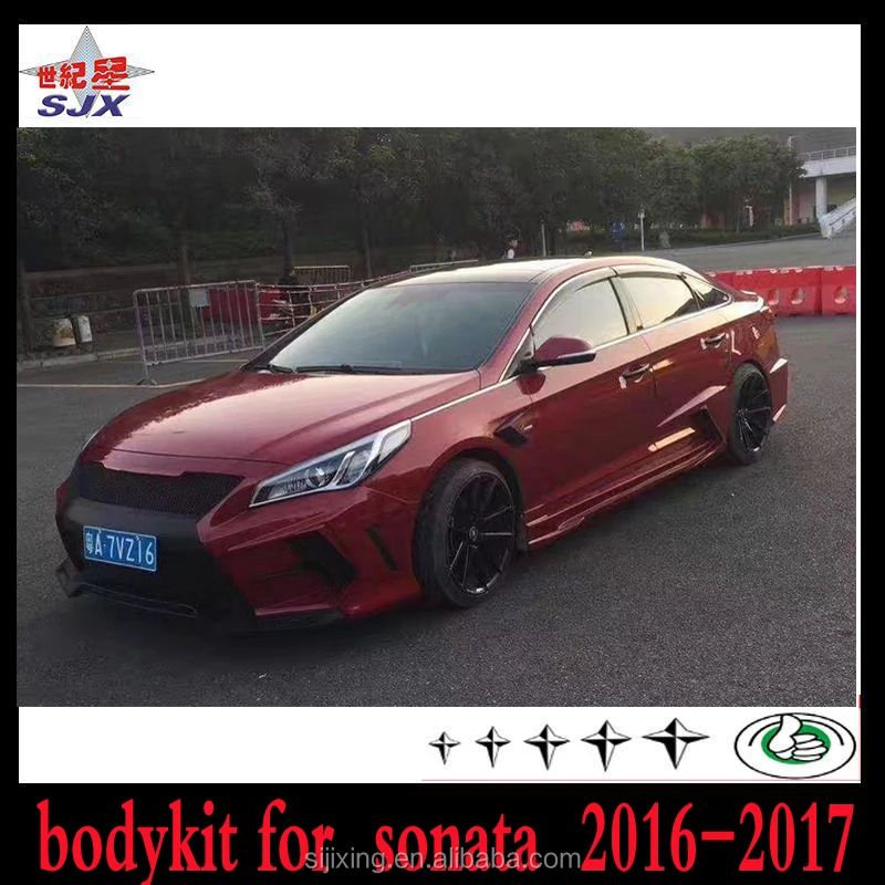 High quality unpainted color car body kit for sonata 9 big bodykit for Hyundai sonata 2016-2017